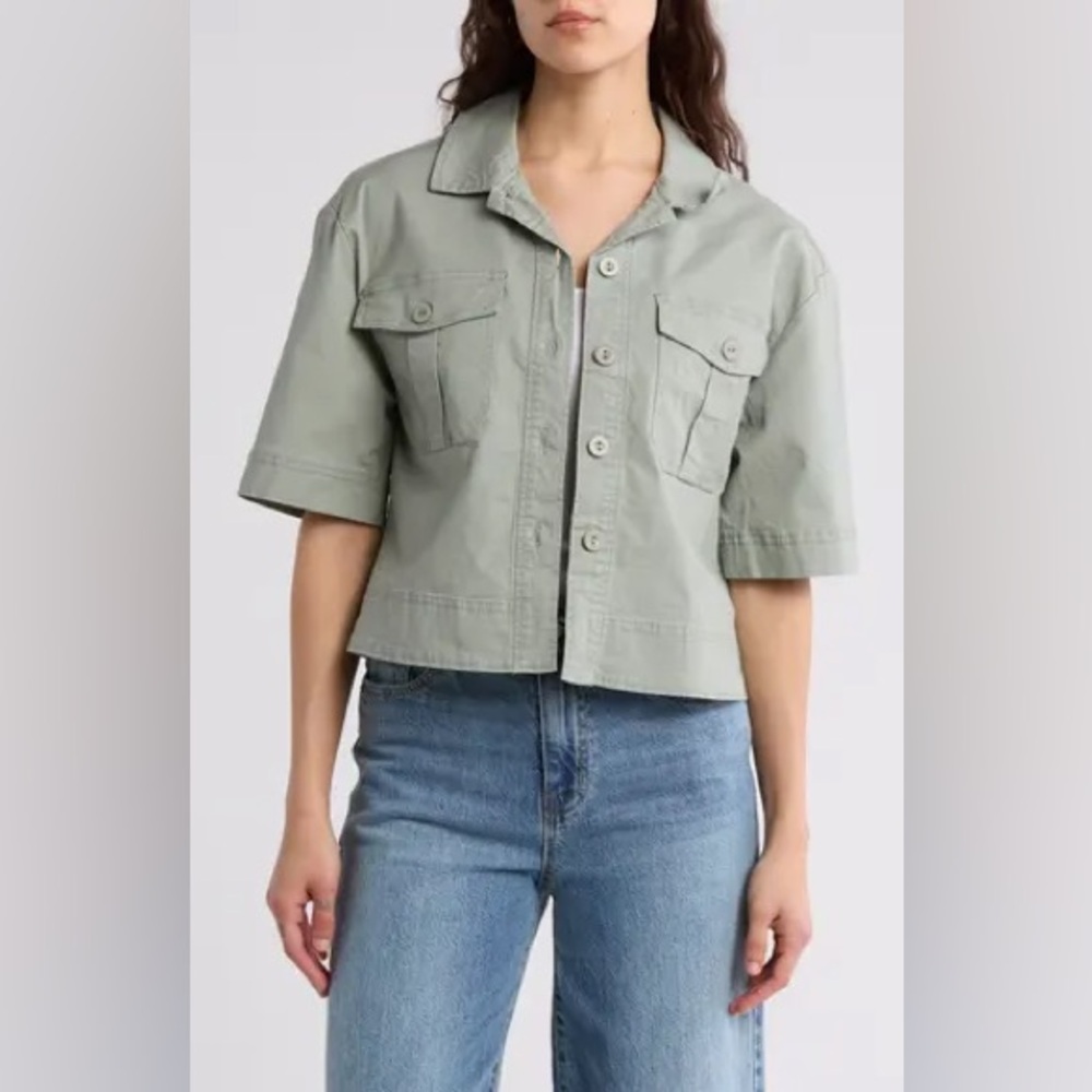Habitual Short Sleeve Utility Jacket NWT Size M